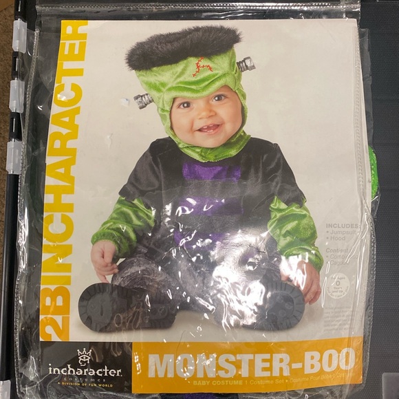 Last call! Monster-Boo Baby Costume Frankenstein Halloween Costume  12-18 months - Picture 2 of 10